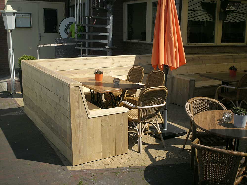 Houten tuinbank